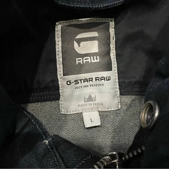 G STAR ARC CHOPPER 3D SLIM JACKET SIZE L Blue